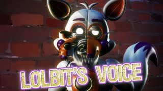 SFMFNAF Lolbits voice clip FNAF UCN NonCanon Characters [upl. by Aremus869]