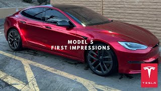 2024 Tesla Model S First Impressions From a Model 3 amp Y Owner [upl. by Rochus]