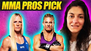 MMA Pros Pick ✅Holly Holm vs Kayla Harrison 👊UFC 300 [upl. by Ilyk]