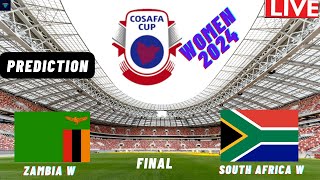 Zambia vs South Africa FINAL COSAFA Womens Cup 2024 [upl. by Gibbons]