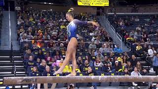 Jenna Mulligan Beam 2023 Michigan Exhibition Quad Meet 9925 [upl. by Serge]