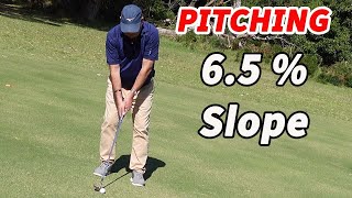 Hitting Pitch Shots From Steep Down Hill Lies [upl. by Adnorahc]