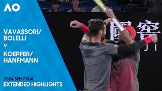 BolelliVavassori v HanfmannKoepfer Extended Highlights  Australian Open 2024 Semifinal [upl. by Ainsley256]