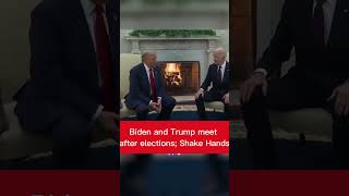 JoeBiden Tells DonaldTrump Looking Forward to a Smooth Transition  WhiteHouse Meeting Highlight [upl. by Mouldon867]