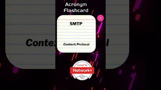 SMTP networkplus comptianetworkplus comptia comptiaexam [upl. by Guillemette644]