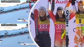 20221211 Slalom SESTRIERE Top 3 Comparison Run1 Run2 [upl. by Aihsenor891]