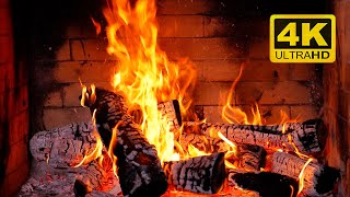 🔥 Cozy Fireplace 4K 12 HOURS Fireplace with Crackling Fire Sounds Crackling Fireplace 4K [upl. by Clayborne]