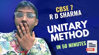 Unitary Method  Class 7  CBSE [upl. by Charo]