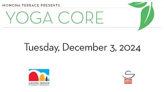 Monona Terrace  Yoga Core  Tuesday December 3 2024  Jo Temte [upl. by Bigod]