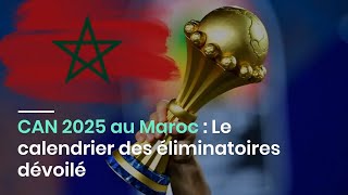 CAN 2025 au Maroc  Le calendrier des éliminatoires dévoilé [upl. by Lorou]