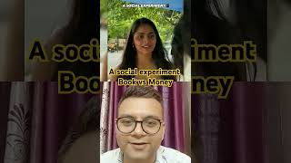 A social experiment Money vs Book  funny [upl. by Sucrad]