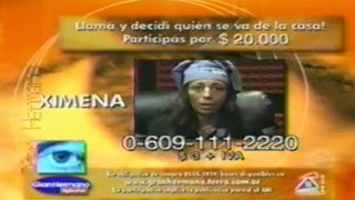 Gran Hermano 2  Telefe PROMO2 2001 [upl. by Kcitrap]