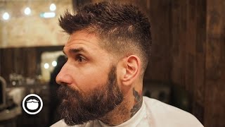 How To Get Crop Hairstyle From Your Barber  Carlos Costa [upl. by Naed]