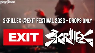 Skrillex EXIT Festival 2023  Drops Only [upl. by Idnyl]