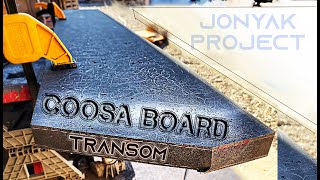 Full synthetic Transom upgrade  Coosa Board  JonYak Project [upl. by Dawkins]