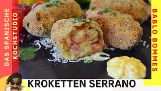 Kroketten ⎮ selber machen ⎮Serrano Schinken ⎮ spanische Kroketten ⎮ Croquetas de jamón [upl. by Raval493]