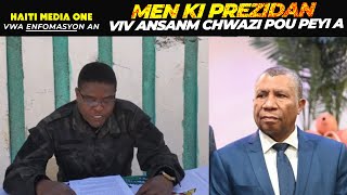 Men Nouvo Prezidan Viv Ansanm Chwazi Pou vin Dirije Peyi a [upl. by Atiuqahc]