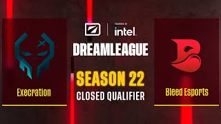 Dota2  Execration vs Bleed Esports  Game 1  DreamLeague Season 22  CQ  SEA [upl. by Gherardi]