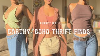 What I’ve Thrifted  Thrift Hauls with an EarthyBoho Aesthetic [upl. by Stevens]