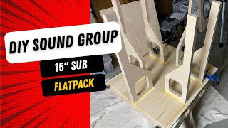 DIY Soundgroup 4 cuft Subwoofer Box Assembly amp Review w Ultimax 15quot [upl. by Norek]