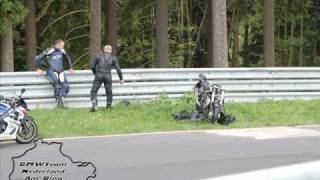 ghost rider crash at quotnordschleifequot [upl. by Ettenrahc]