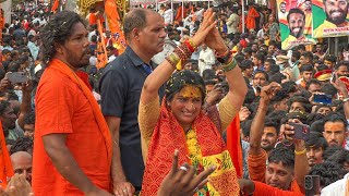 BJP Madhavi Latha At Tiger Raja Singh Ram Navami Shobha Yatra 2024  Sri Rama Navami Celebrations [upl. by Niras61]