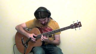 Air on a G String Bach  Solo Acoustic Bass Guitar [upl. by Rimma]