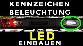 SUPER EINFACH Kennzeichenbeleuchtung auf LED wechseln bspw Volvo V60 Das kann jeder [upl. by Oinimreh]