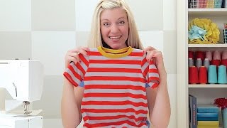 How to sew a Tshirt for kids and adults [upl. by Airoled343]