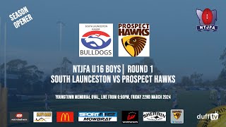 South Launceston Blue vs Prospect Hawks Gold  NTJFA U16 Boys Div 1 Round 1 [upl. by Wynne]