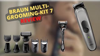 Braun Multi Grooming Kit 7  10 in 1 Barttrimmer und Haarschneider MGK7320 Review [upl. by Uhayile820]