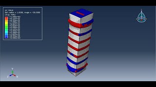 Simulation CFRP for seismic strengthening of shear controlled RC column in Abaqus [upl. by Agosto479]