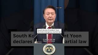 South Korean President Yoon declares emergency martial law [upl. by Mirelle689]