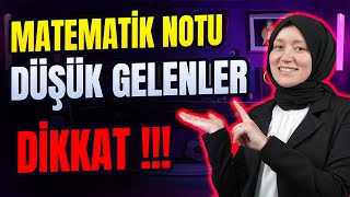 Matematik Notun Düşük Mü Yarıyıl Tatilinde Hemen Harekete Geç [upl. by Fausta517]