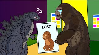 GODZILLA LOST BABY KING KONG  Poor Baby Godzilla Life  So Sad Story Animation [upl. by Eisinger233]