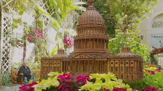 US Botanic Garden unveils holiday decorations [upl. by Assilem]