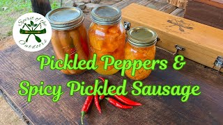 Pickled Peppers and Spicy Pickled Sausage [upl. by Meador]