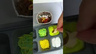 1 chipotle Bowl Order mulbang craft miniature foodie [upl. by Aisena]