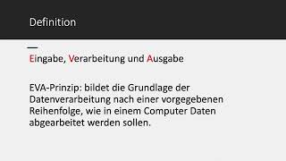 Was ist das EVAPrinzip  IT in 120 Sekunden [upl. by Sirc]