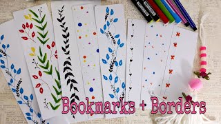 Easy DIY Bookmarks and Borders IdeasCreativeFari [upl. by Rikahs]