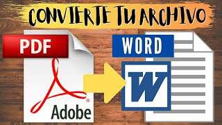 convertir un pdf a word sin programas para poder editar o modificar [upl. by Sturges]