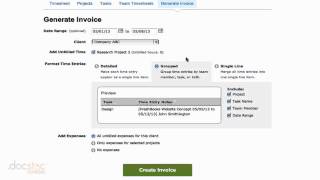 Generating An Invoice From A Project  Simplify Your Financials With Freshbooks [upl. by Saundra]