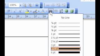 Microsoft Office Publisher 2003 Remove a border [upl. by Ressan200]