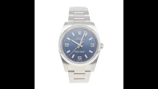 Rolex Oyster Perpetual Pre Owned Watch Ref 114200 [upl. by Ibbed]