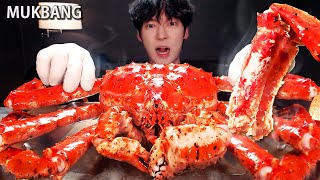 MUKBANG 킹크랩 중 제일 맛있다는 레드킹크랩 먹방 레전드 帝王蟹 キンクレプ KING CRAB EATING SOUNDS [upl. by Anirdua661]