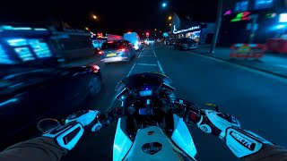 LITTLE BROTHER as passenger 🙆‍♂️  CHILL NIGHT RIDE  CBR 4K [upl. by Adnwahsal872]