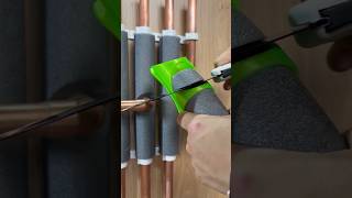 How to lag copper pipes like a pro asmr asmrsounds diy howto subscribe youtubeshorts tools [upl. by Theis]