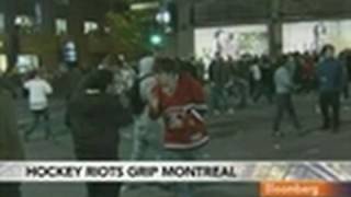 Riots Grip Montreal as Canadiens Advance in NHL Playoffs Video [upl. by Masry283]