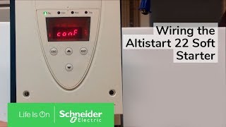 Wiring the Altistart 22 Soft Starter w S6U Suffix for 2 Wire Control  Schneider Electric [upl. by Euqcaj758]