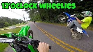 2020 KX250f AND YZ125 STREET WHEELIES [upl. by Alesig1]